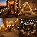 Augone 120 LED Lichterkette Kugel 15m, Partylichterkette mit Stecker für Innen und Außen,für Weihnachten, Hochzeit, Party, Garten(Warmweiß)
