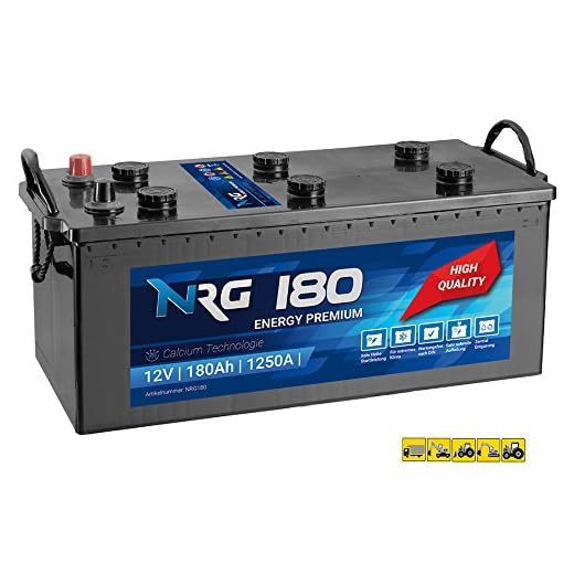 NRG Premium LKW Batterie 180Ah - 1250A/EN Starterbatterie