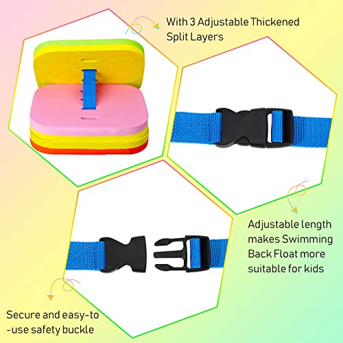 3 Pcs Swim Back Bubble Float For Kids Adjustable 3 Layers Swimming Bubble Belt Split Foam Safety Training Toddler Swim Float For Children Sport Pool Lesson Equipment Swimming Beginners Floaties #TOP2
