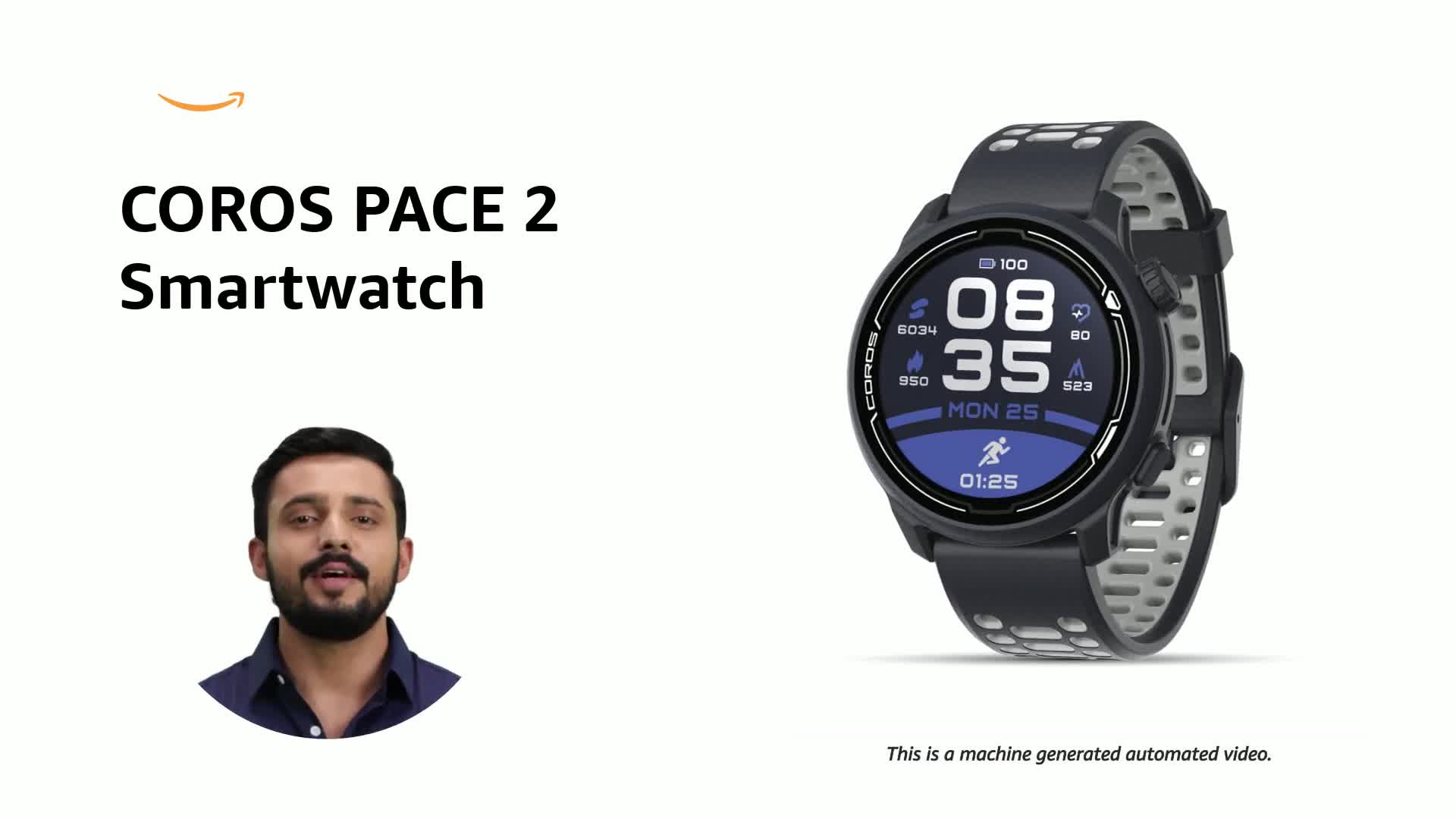 COROS PACE 2 Premium GPS Sport Watch with, Heart Rate Monitor, 30h 