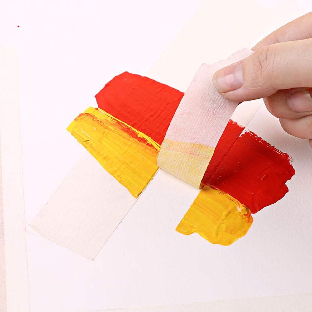 Cinta de pintor de acuarela, cinta de artistas sin residuos para enmascarar y dibujar, 20 mm de ancho, ideal para pintura, proyectos de arte y manualidades, 1 rollo