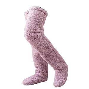 Snuggle Paws Socks Slippers, Teddy Legs Long Socks, Snuggs Cozy Socks, Cute SnugglePaws Sock Slippers Long Socks