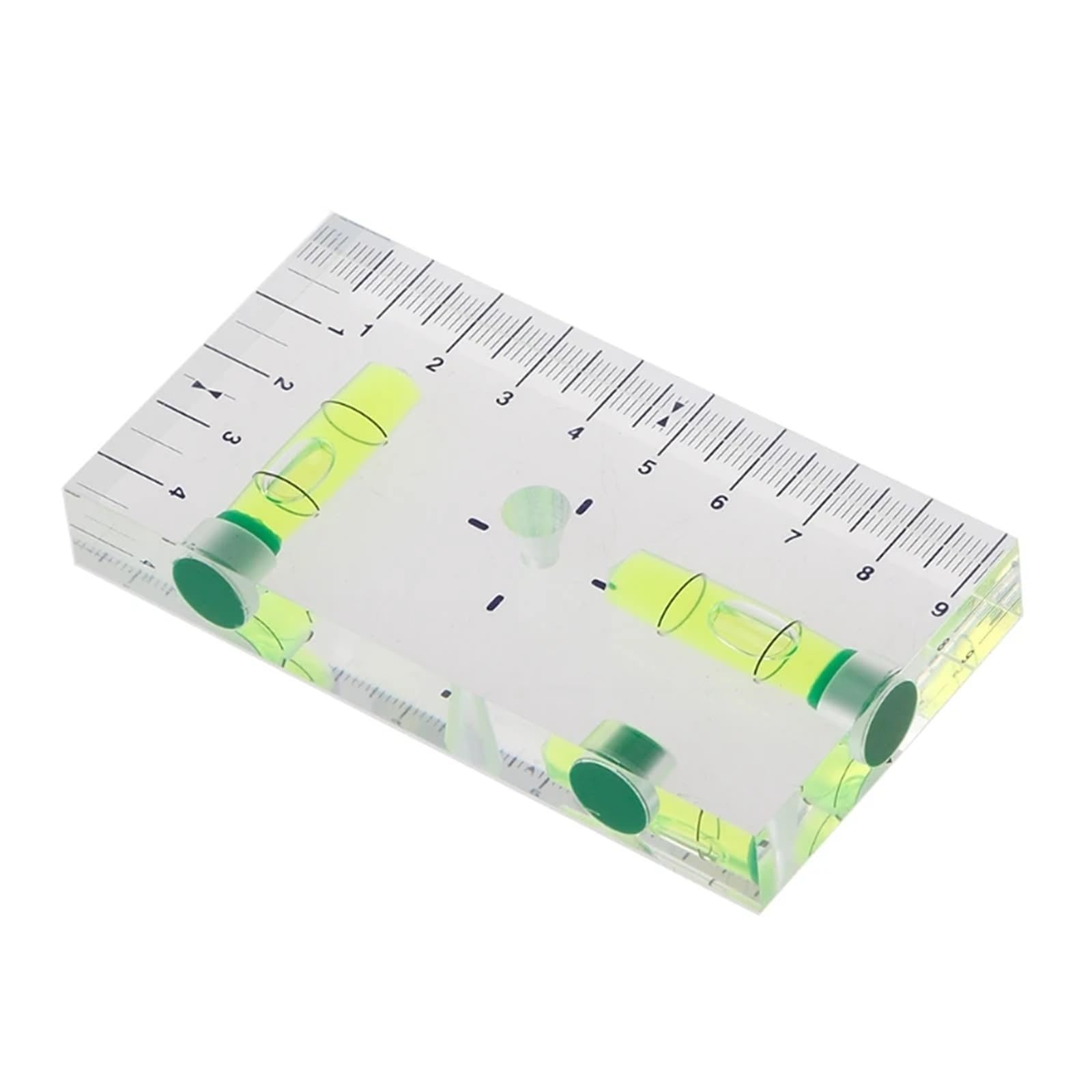 Mini poziomica magnetyczna o wysokiej przezroczystości z trzema silnymi magnesami nadaje się do budowy domu | High Transparent Magnetic Level Bubble Mini Spirit Level with Three Strong Magnets Fitting for Const(niebieski)