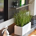 VANTREE 8PCS Plantes artificielles, arbustes Blé Graines de verglas pour décor maison, Faux herbes pour décor intérieur extérieur