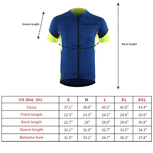 image for CGLRybO Cycling Jersey Mens Short Sleeve Bike Bicycle Shirts Biking Cl