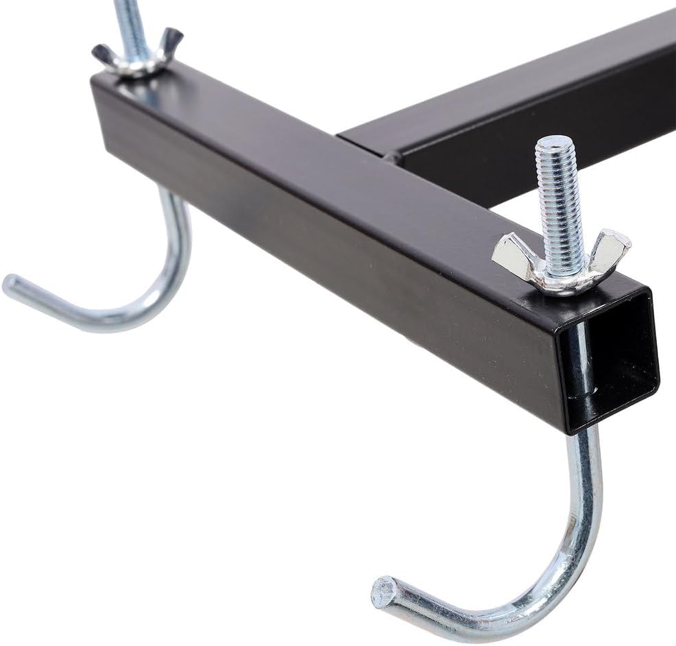 Manual Trash Compactor Tool – Heavy Duty Steel Waste Bin Press with 35" Long Handle, Touchless Garbage Compressor for 32–170 Gallon Cans – for Home, Office, Garden, Restaurant Use – Black