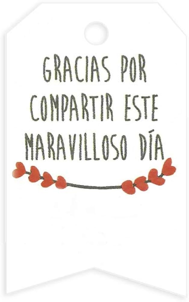 Mopec X647.01.1 Tarjeta Gracias por Compartir, Corazones Rojos, 3 x 5 cm,  Pack de 36, Cartulina, Multicolor : Amazon.es: Hogar y cocina