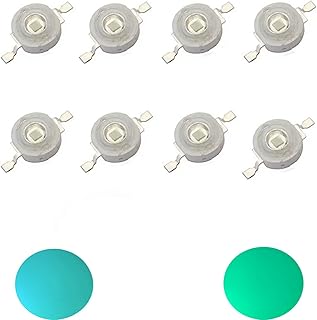 TOPXCDZ Lâmpada de gelo ciano ciano de alta potência 490nm chip 480nm 3W 480nm 490nm azul gelo 3,2-2,6V 700mA DIY COB LED com PCB de 20 mm (ciano 490nm, sem PCB)   TOPXCDZ Lâmpada de gelo ciano ciano de alta potência 490nm chip 480nm 3W 480nm 490nm azul gelo 3,2-2,6V 700mA DIY COB LED com PCB de 20 mm (ciano 490nm, sem PCB)