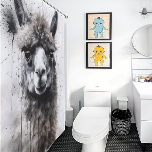 Rideau de douche haut de gamme en polyester doux 177x180cm - 5