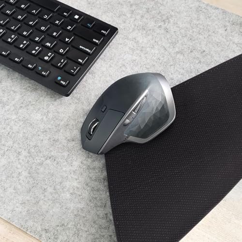 Image of DawnTrees Grey Felt Desk Pad, Extra Large Keyboard Mat, Mouse Pad, Grey Computer XL Desk Pad, Office Felt Pad Mat (Light Gray)