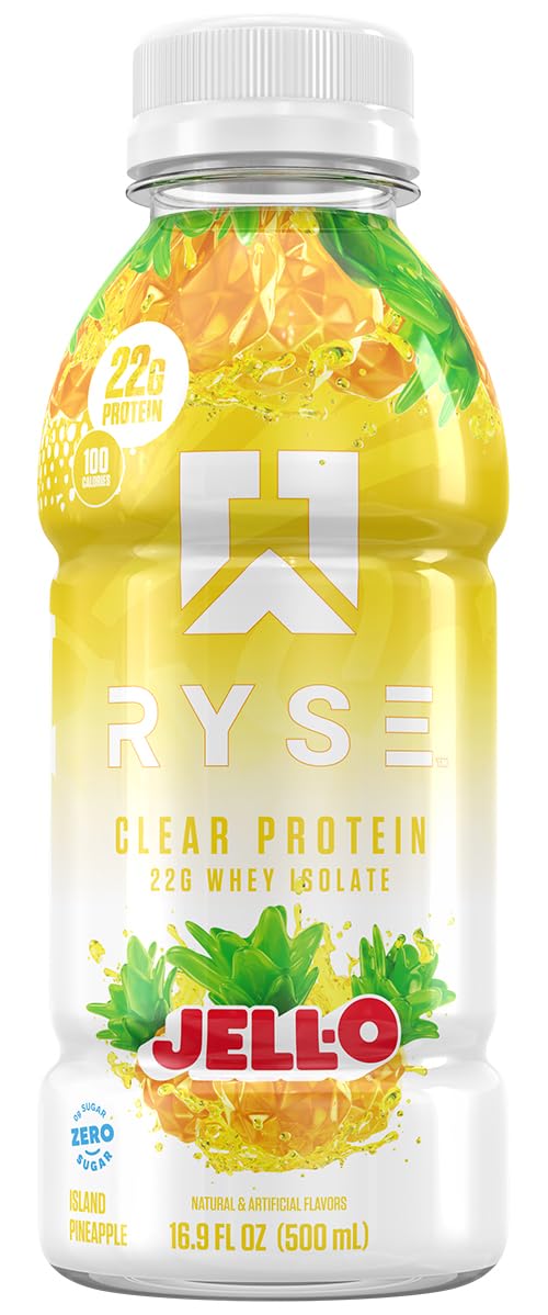 RYSE Clear Protein Drink - Variety Pack - 100 Calories, 22g Whey Isolate Protein Shake, Sugar-Free, 0g Fat & Lactose-Free - Refreshing Ready-to-Drink Beverage - 16.9 fl oz Bottles (12-Pack) — Amazon image 15