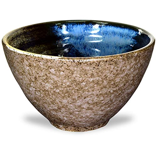 Mino Ware Japanese Rice Bowl, Rice Ramen Noodle Soup Sarada Pasta, Hakemaki Chawn, 5.31 Inch 11.6Oz #TOP2