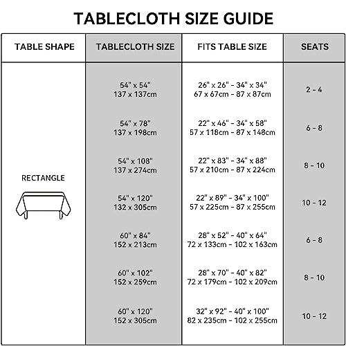 Image of Romanstile Halloween 100% Waterproof PVC Tablecloth, Rectangle Oil Spill Proof Stain Resistant Vinyl Table Cloth, Wipe Clean Plastic Table Covers for Kitchen /Dining /Parties - 54 x 78 Inch, Yellow