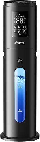 Humidificadores inteligentes para dormitorio, habitación grande con humidificadores de 7L/1.85 galones, 4 niveles de niebla, aplicación inteligente