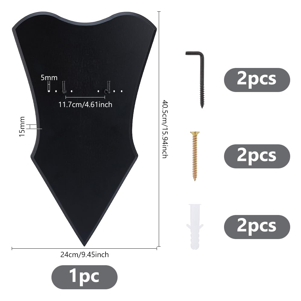 DICOSMETIC Sword Katana Wall Mount Holder Plaque Swords Hanger Sword Vertical Display Holder Adjustable Stand for Home Decor Swords Collectors Men Husband Gift