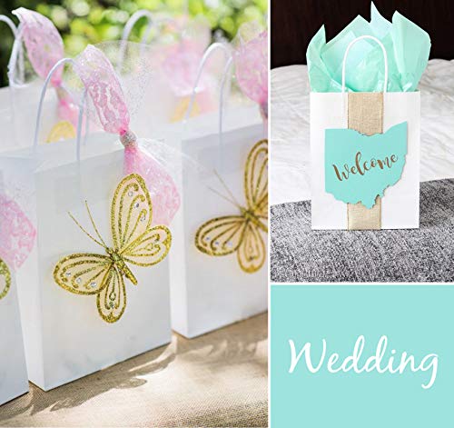 Anstore 40 Sacchetti di Carta con Manico, 16 x 8 x...