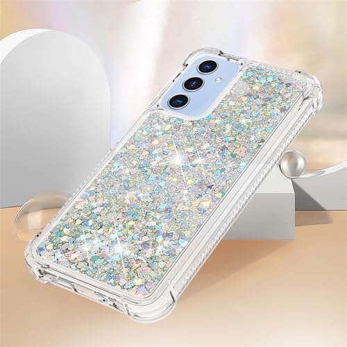 Coque Galaxy A16 motif sable mouvant argenté anti-rayure et antichoc