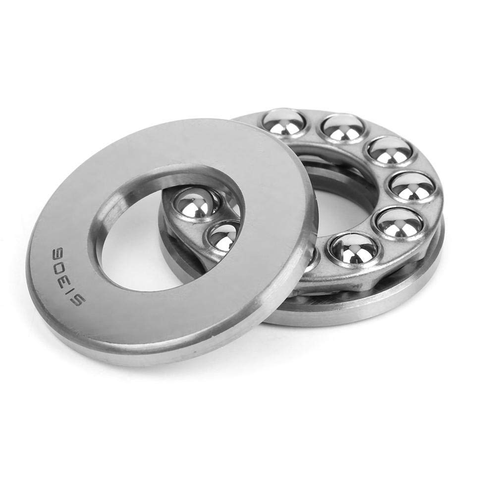 スラストボールベアリング 単 スラストボールベアリング 単式スラスト玉軸受 ミニチュアスラスト玉軸受 51306 単式 ベアリング鋼 内径 30mm 外径 60mm 厚さ 21mm 1個入り スラスト玉軸受