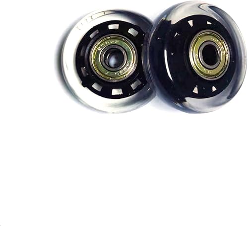 Miniatura 8 de LOTOWELZON 2 ruedas de repuesto para maletas de equipaje, 50647075843.543 in ruedas de goma en línea con kits de reparación de rodamientos ABEC-7