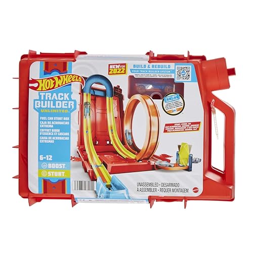 Hot Wheels Autorennbahn Benzinkanister, Stunt-und Rennaction für...