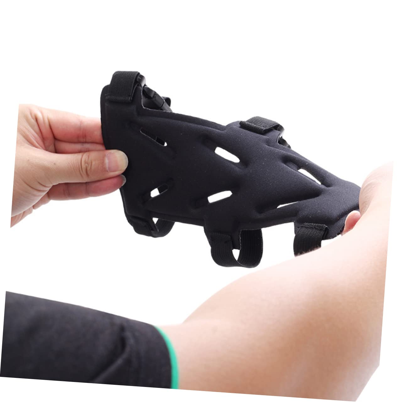 Mikikit Arm Guard Flexible Protector for Men Women Breathable Dual Sided Material for Training and Practice Prevents Bowstring Strikes