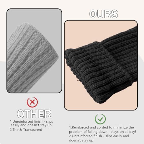 Image of Buauty Leg Warmers for Women 80s 90s Outfit Fashion Neon Ribbed Leg Socks Fashion Y2k Neon Accessories Sports Yoga (2 Pairs)