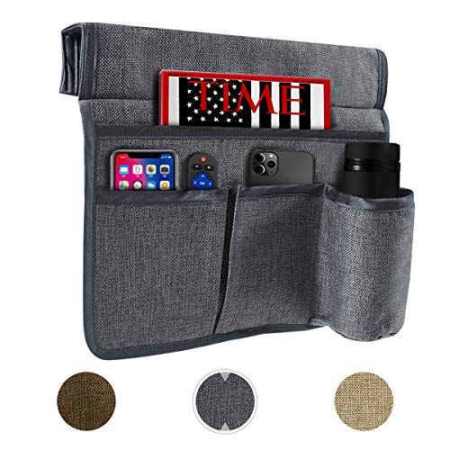 Joywell Organizer zum Aufhängen für das Etagenbett, aus Leinen, sehr stabil, mit 4 Fächern für platzsparende Aufbewahrung