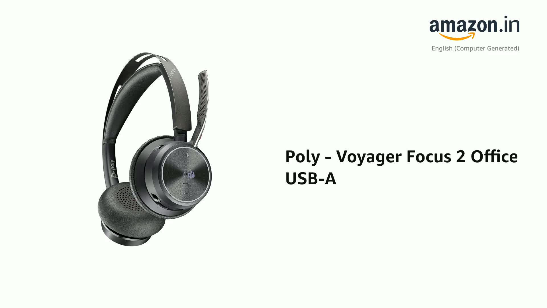 Poly - Voyager Focus 2 Office USB-A (Plantronics) - Bluetooth