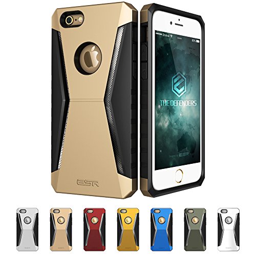 ESR Patented Tri-Layer Body Armor Bumper Case for iPhone 6s Plus - Racer Gold
