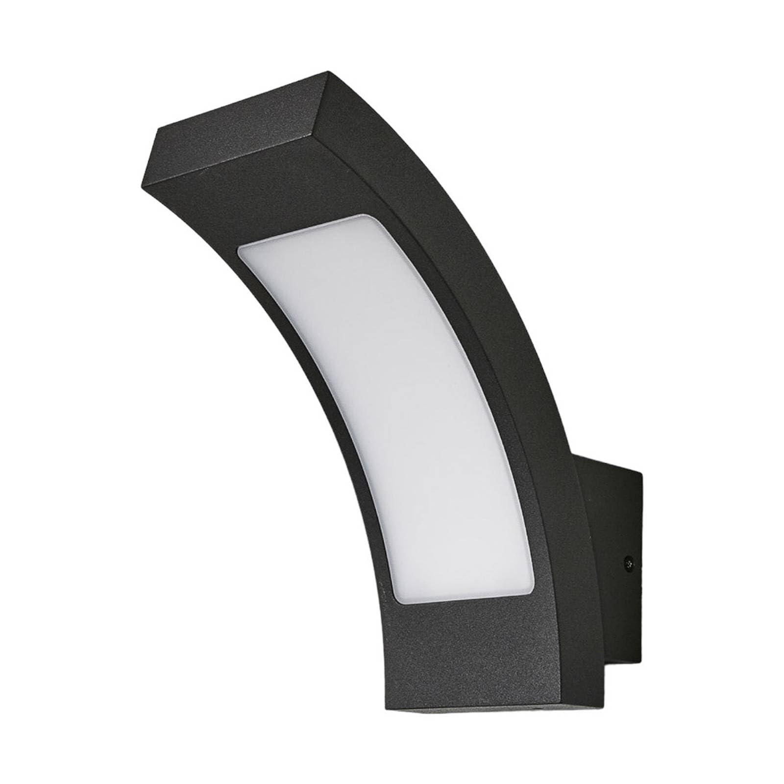 Lucande Led Outdoor Wall Lamp Juvia, 19 Cm, Anthracite, Ip54