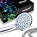 AquaDance Anti-Clog High-Pressure 6-setting Hand Shower with Nozzle Protection from Growth of Grime for Stronger Shower! Aqua Blue