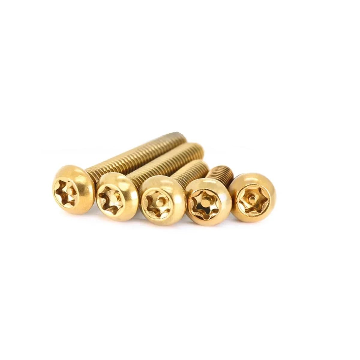 Motorcycle Modification Screws/Decorative Screws/Internal Plum Blossom Column Anti-Theft Bolts/Titanium Bolts M5M6(10pcs M6x30)