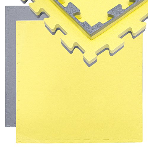 Tappetino Puzzle Per Sport EVA 90x90cm - Spessore 40mm, Double-Face, Con Cornice - Foto 8