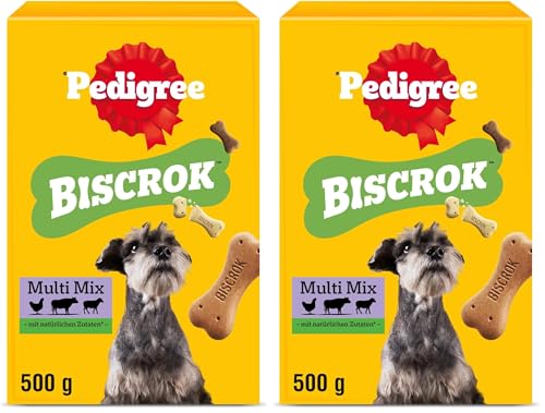 Pedigree Biscrok Multi Mix Hundesnacks 6 x 500g (Packung mit 2)
