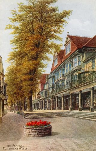 Art mural les Pantiles Tunbridge Wells poster vintage Alfred Robert Quinton tableau chambre 60x90