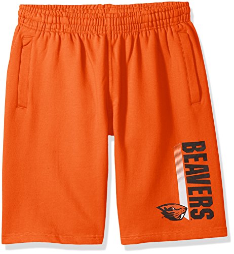 Old Varsity Brand Men's CVC Fleece Short, Orange, Medium
