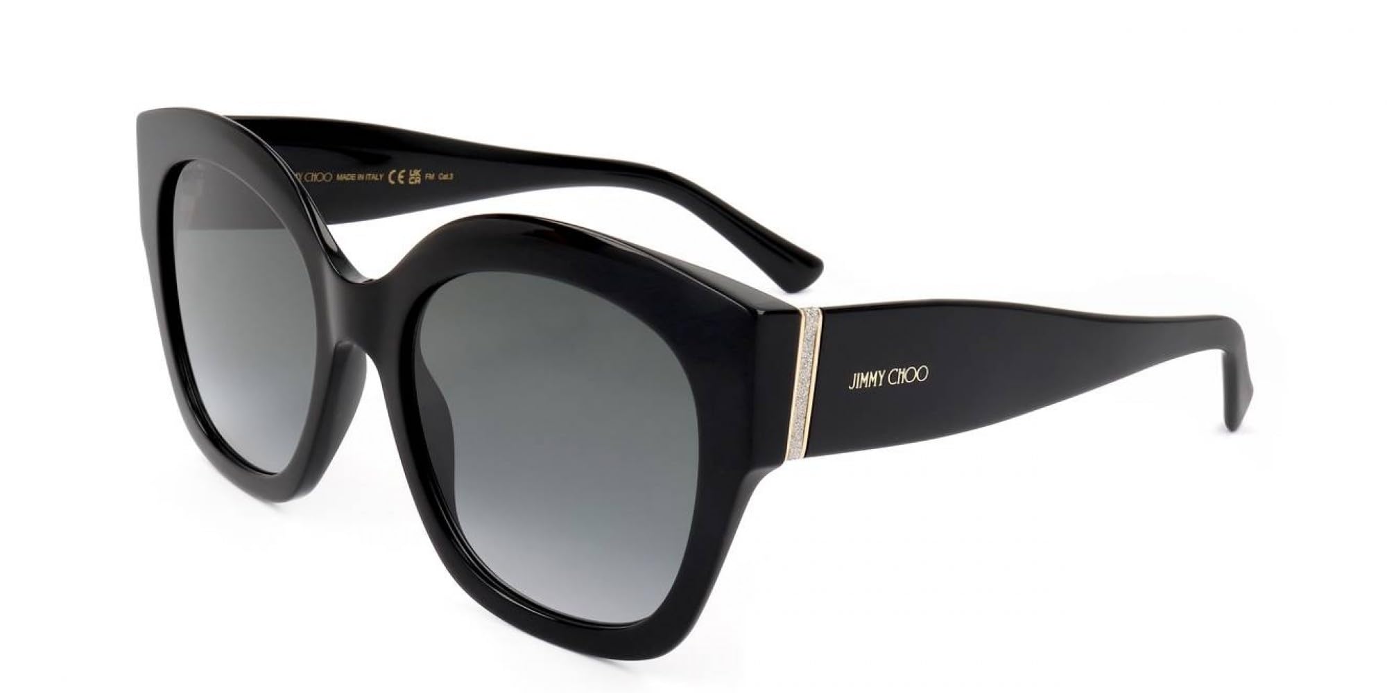 Jimmy Choo Black/Grey Sunglasses Leela/S 807 9O Gradient