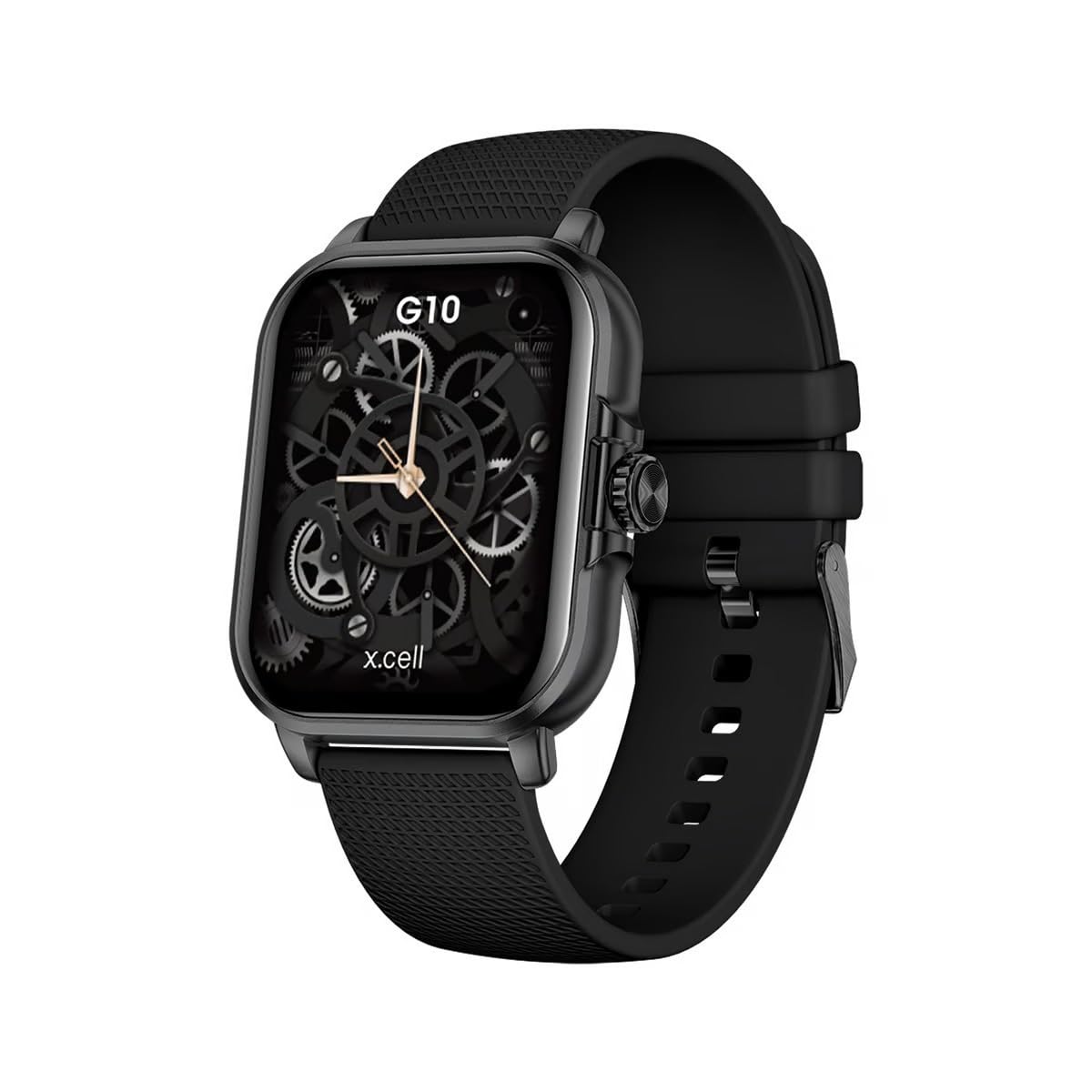 X.cell G10 Smart watch Black Body with Black Silicon Strap