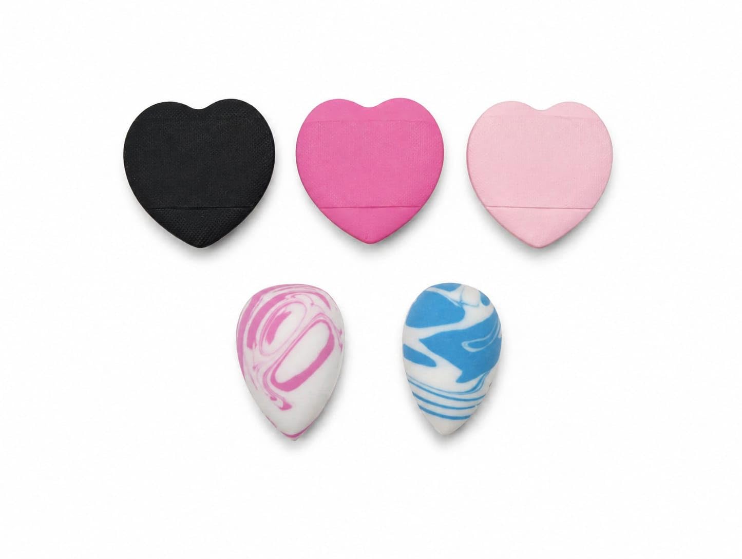 Mini Beauty Blenders 2pcs and heart shape puff 3pcs | Flawless Versatile Usage | Precise & Effortless Blending | Travel-Friendly | Easy to Clean | Professional Results (Pack of 5)-image-20