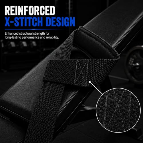 Image of Handler 23-Inch Weight Lifting Straps for Gym Workout - Wrist Support Wraps for Deadlifts, Calisthenics, Boxing & Strength Training - Non-Slip Grip, Neoprene Padded Gym Accessories for Men & Women (Black, 23 Inches)