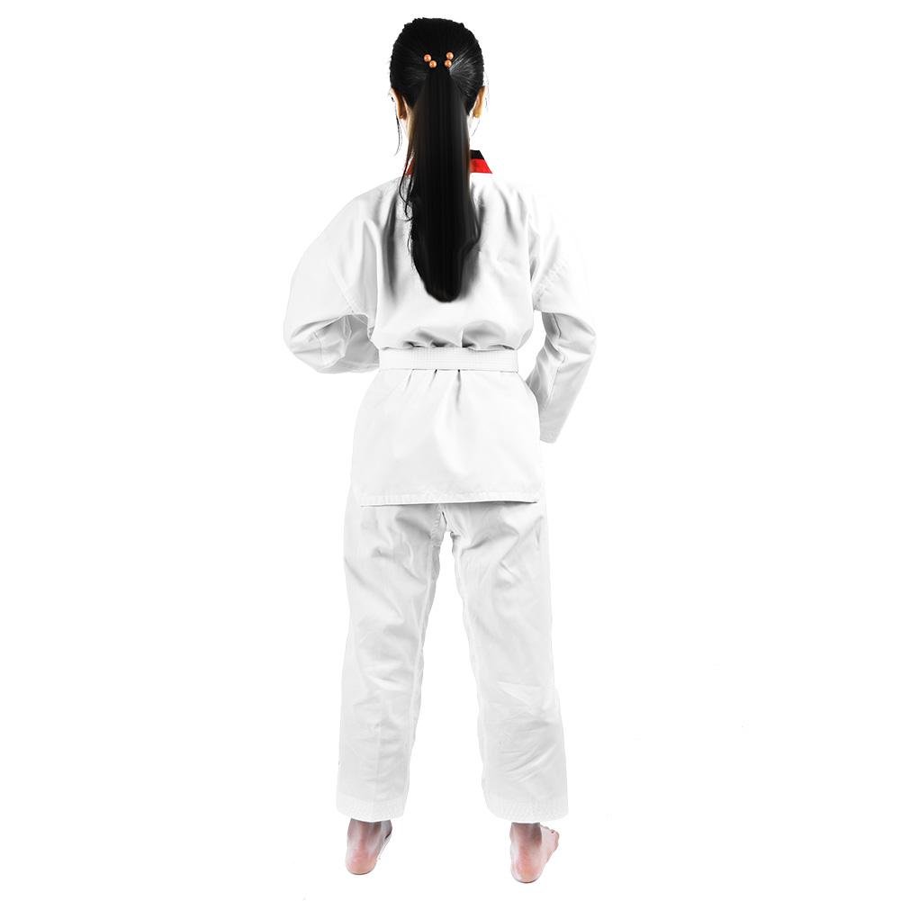 Alomejor Uniforme de Karaté Taekwondo 100% Algodón Con Cinturón Incluido Para Entrenamiento y Competición - Traje de Artes Marciales Para Adultos y Niños - Combatsport Ropa Deportiva de Alta Calidad