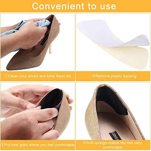 12 Pairs Shoe Filler High Heel Cushion Pads Adjustable Toe Filler Inserts Front Insoles Heel Grips Liner Insert For Preventing Too Big Shoe From Heel Slipping Blisters Relieve Pain (Elegant Style) #TOP2