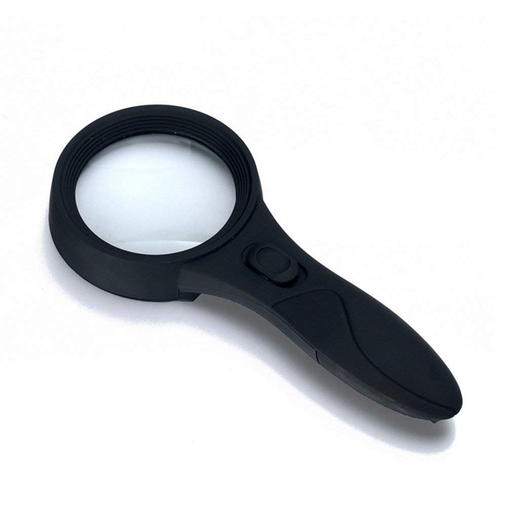 Loupe de main CRODY grossissement 4X éclairage LED pour contrôle des pièces