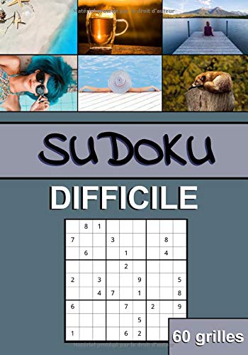Télécharger Sudoku Difficile: 60 Sudoku difficiles avec solutions | Niveau difficile pour adultes en gros caract PDF
