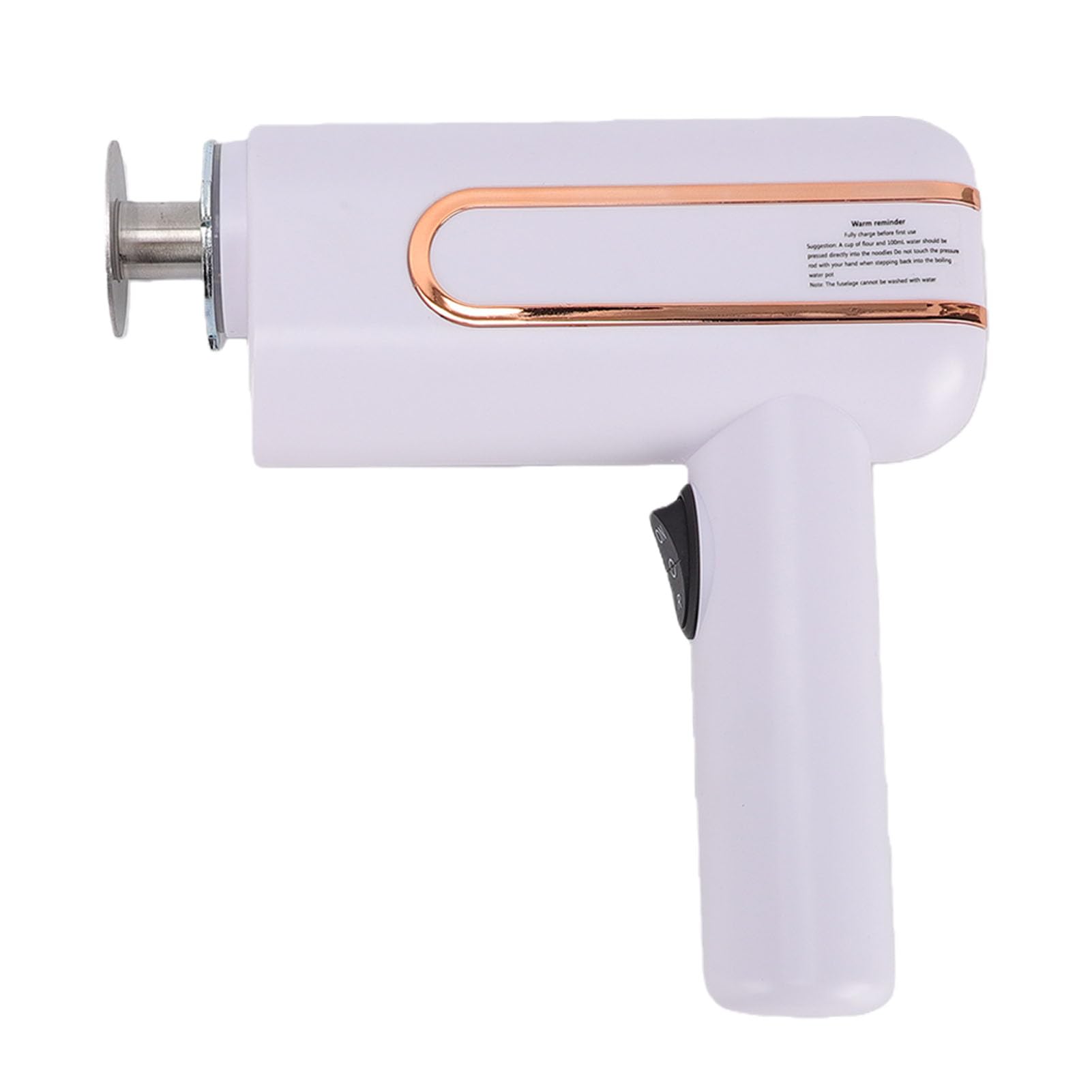 CHICIRIS Máquina para Hacer Pasta Eléctrica de Mano, Inalámbrica, con 5 Boquillas, Fácil Prensado, para el Hogar, Cocina, Camping, Batería de 2400mAh