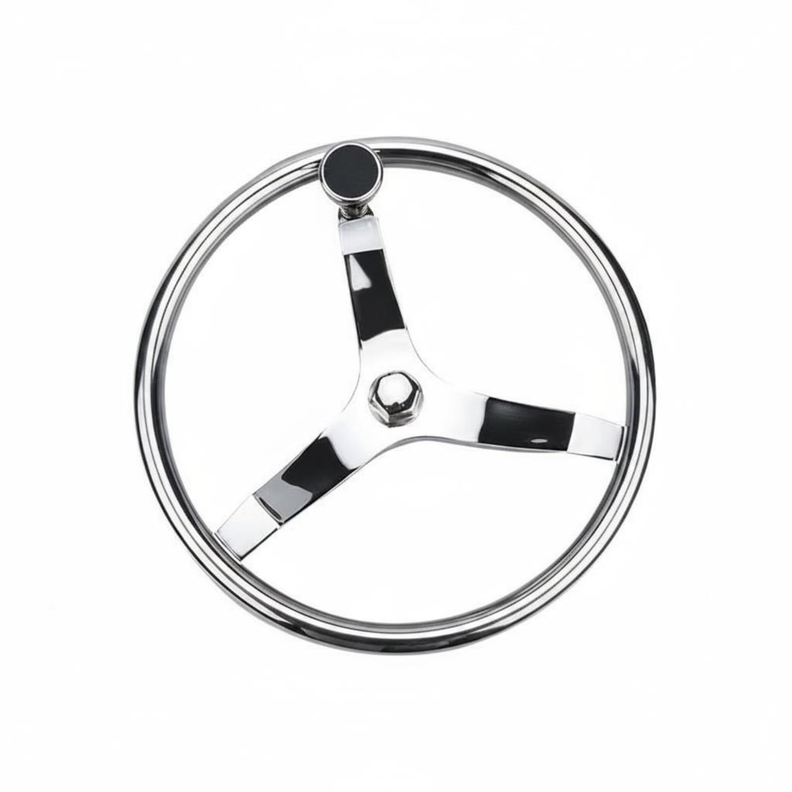 Volante Nautico Barca Timone Acciaio Inox Ruota Timoneria Sensazione Solida Aspetto Brillante Sterzo Confortevole Viaggi, style to 2