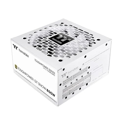Thermaltake Toughpower GT Snow 850W 80+ Gold PCIe Gen 5.1 ATX 3.1 Fully Modular PSU, PS-TPT-0850FNFAGA-W