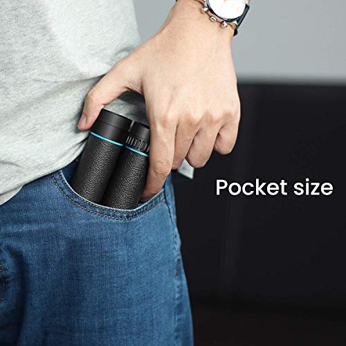 SALLOUS 10x25 Compact Binoculars, Small Binoculars for Kids Adults, Lightweight Binoculars for Bird Watching, High Powered Folding Binoculars Opera Glasses for Hunting Travel Concerts Shows