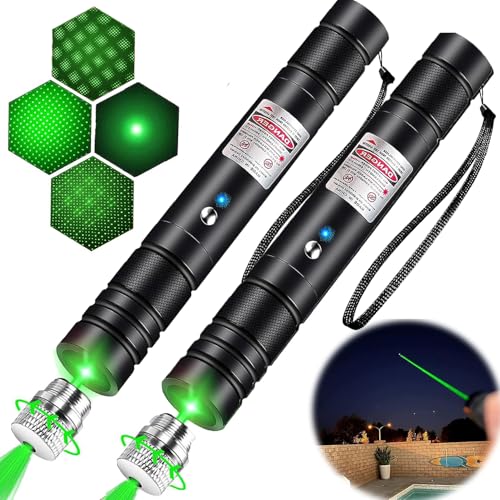 IVVTRYI 2 Pack Green Laser Pointer for Presentations
