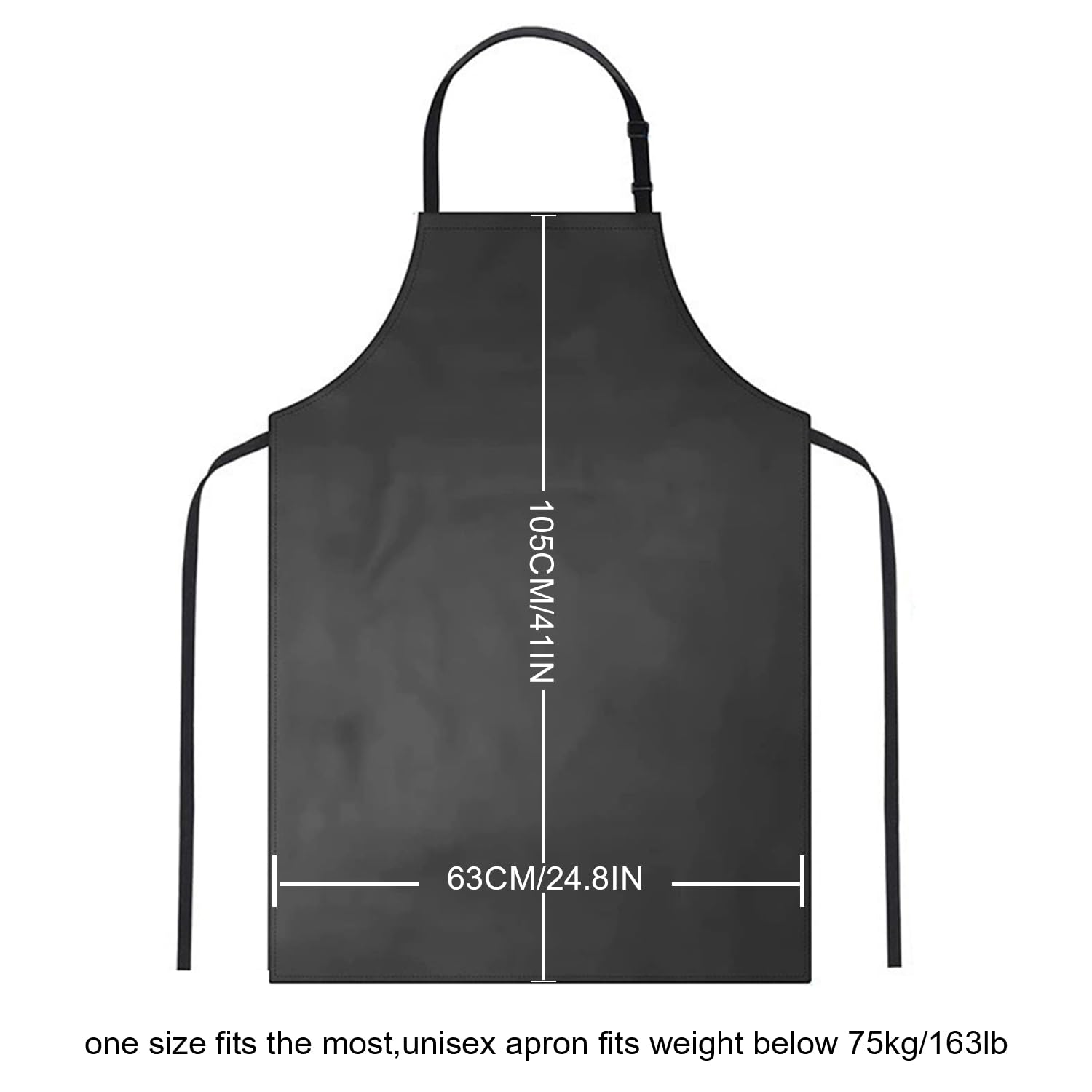 Molaxhome Tablier imperméable en polyuréthane pour chef - Tablier de travail léger - Unisexe - Pour la vaisselle